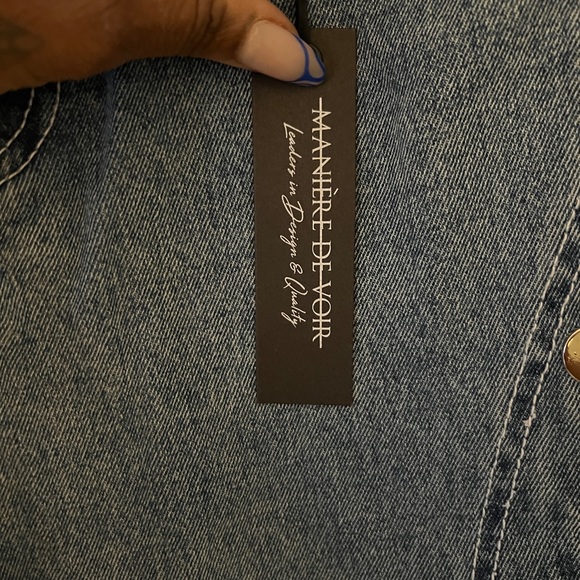 BRAND NEW MANIÉRE DE VOIR DOUBLE WAIST SNAP FRONT JEANS - Picture 5 of 5